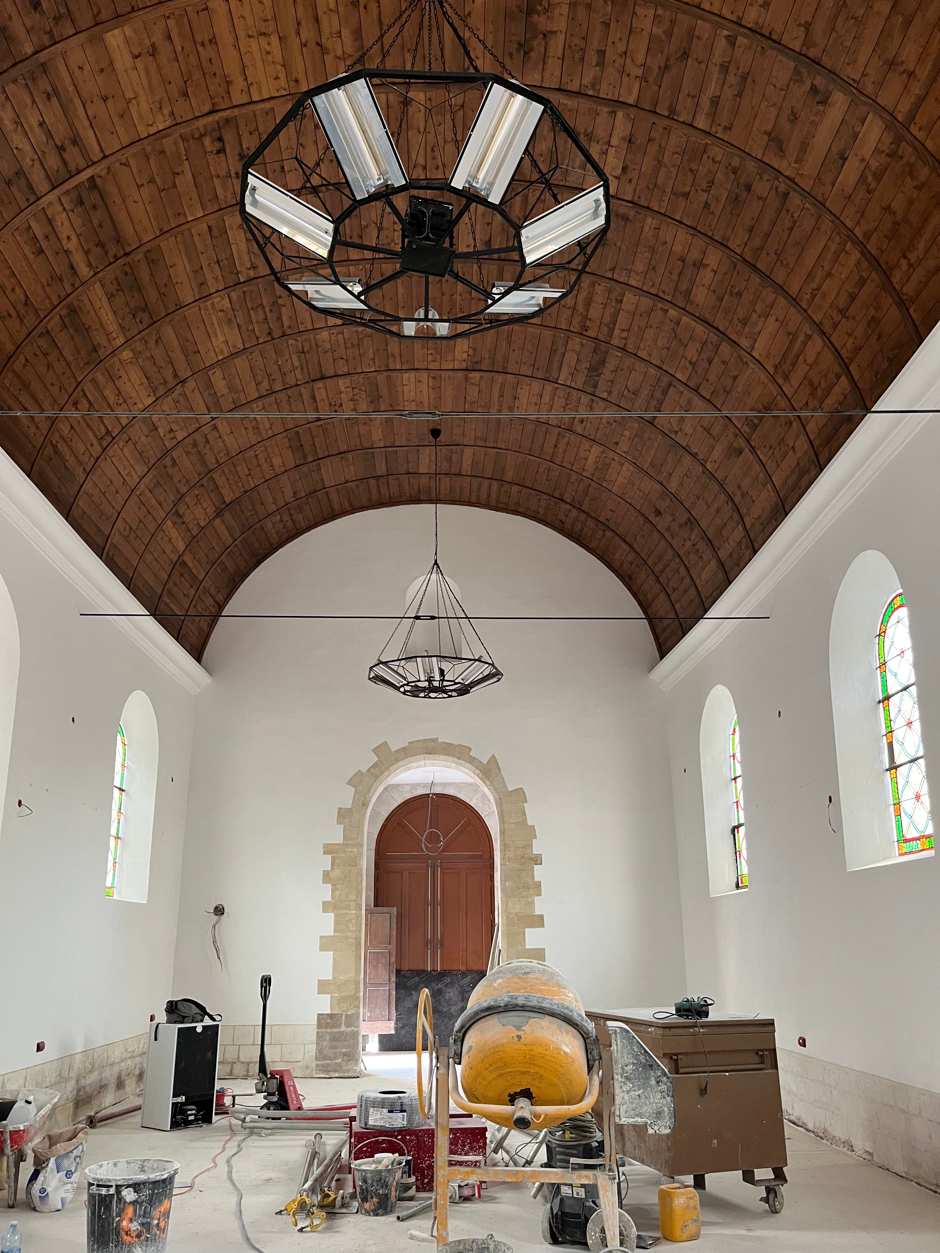 Travaux de l'Église d'Aulnay