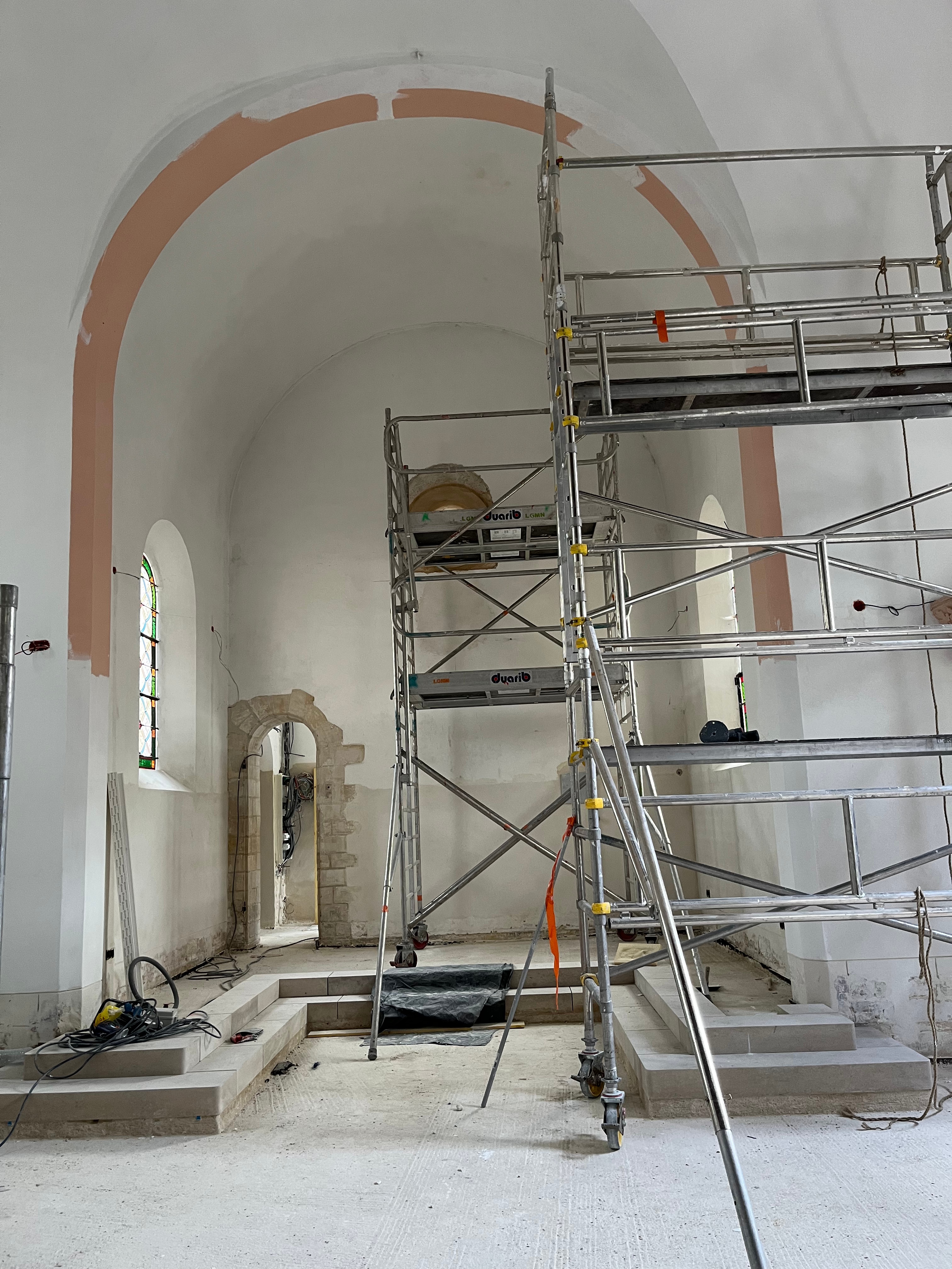 Travaux de l'Église d'Aulnay